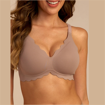 FEMI FEMME SOFTSCALLOP FULL COVERAGE BØJLEFI BH SOFT MOCHA - FF6001